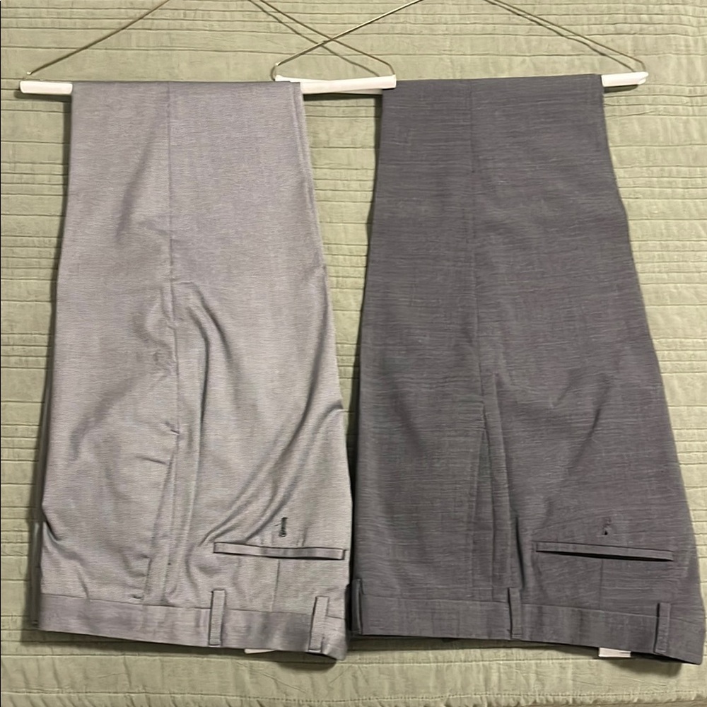 Gray and Dark Gray Dress Pants